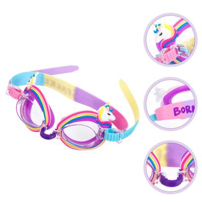 Children's Swimming Goggles Kids Swim Goggle Anti Fog Cartoon Design Safe Eyes Skin Clear View Portable Waterproof
