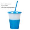 473ml kelímek na vodu s víčkem, plast měnící barvu na denní použití kelímek na slaměný džus