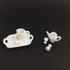 10Pcs/Set Mini White Kitchenware Toys Drink Cups Dish Water Cup And Plate Tableware Miniatures Diy Pretend Play Toys