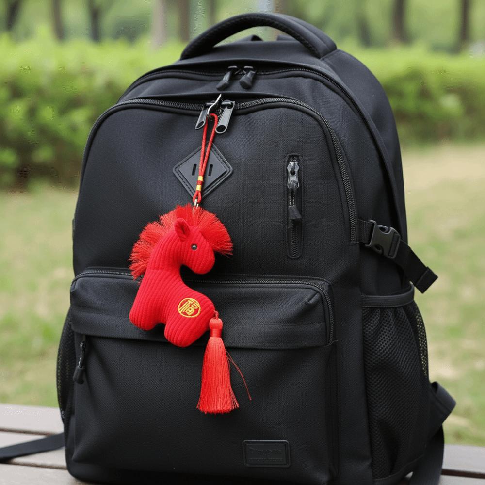 Handmade Hanging Pony Doll PP Cotton Zodiac Pony Figurine Plush Horse Keychain  Backpack Pendant