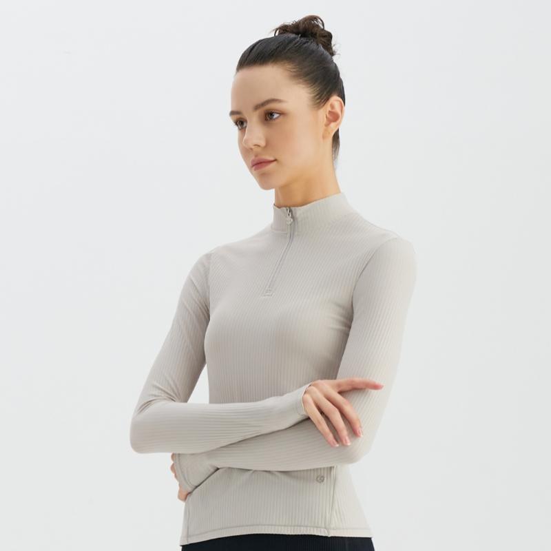 Huit Long Sleeve Zip Tee Htwtl3k18t