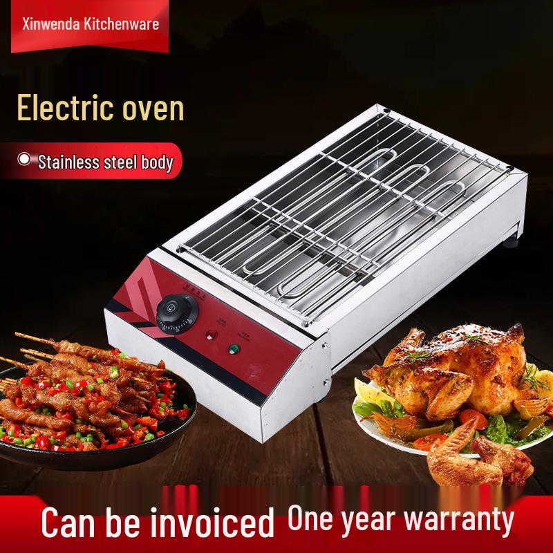 Compact Electric Smokeless Grill for 4–5 People
