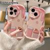 Phone Case: 2D flat design suitable for iPhone 18 17 16 15 14 13 Pro protective case, cake, coffee, desserts, perfect Christmas and Halloween holiday 