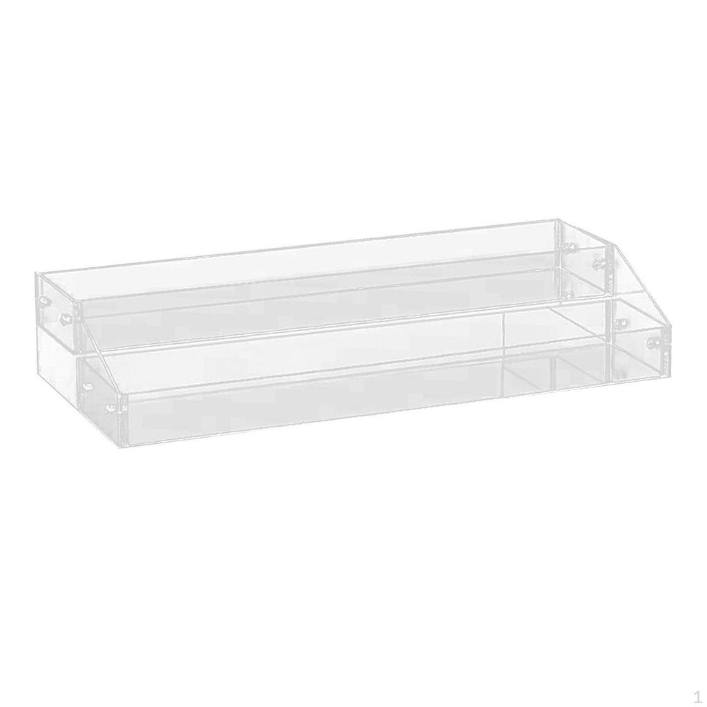 Tiered Acrylic Stands Clear Display Shelf for Cosmetic Cupcakes Model Car
