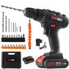 Electric Screwdrivers POWTOOLS - 21V - 1 Batteries Lithium + 28 Accessoires + Chargeur