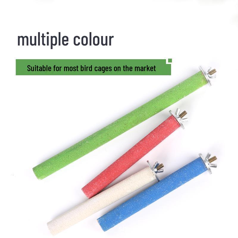 Parrot Sandpaper Perch: Bird Grinding Stick for Beak and Claw Care