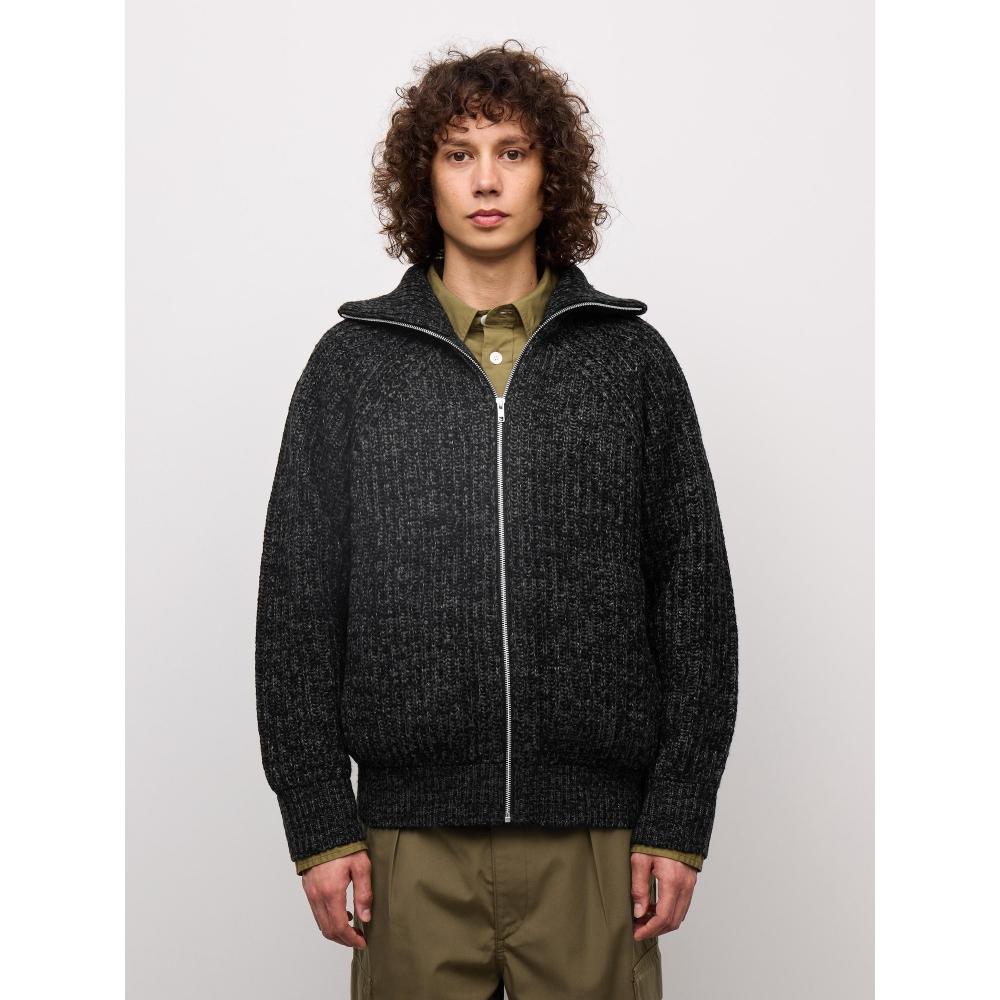 Gu By Uniqlo Chunky Knit FUll Zip Jacket Ul