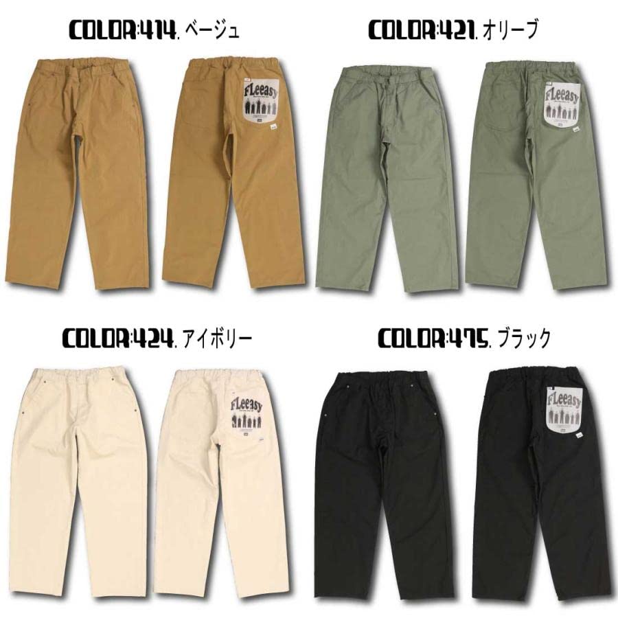 Fleeasy Denim Wide Pants Chino Pants Unisex LM5806 Beige 2 Free Size [Lee]