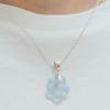Oooho Flower Chewisty Necklace - Sky Blue