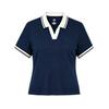 Comodo Traspirante Versatile Moda Casual Manica Corta Polo Top da Donna 162638106-3