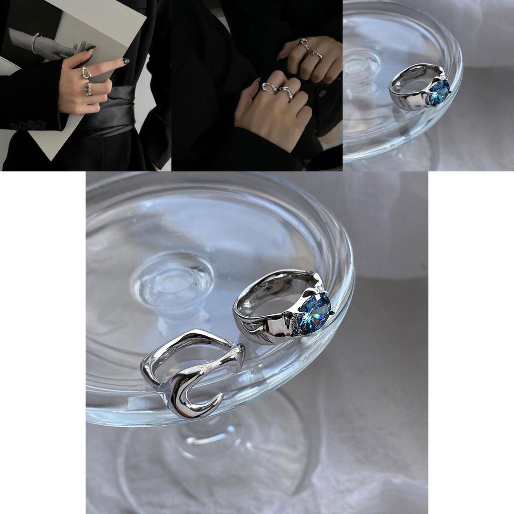 Geometric Minimalist Chic Design Ring For Women Trendy Cool Fashion Piece Statement
