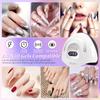 LED Nail Lamp 380W for Gel Nails Fast Curing Dryer with 81 LEDS 4 Timers Professional UV Light for Home Salon Nail Art Tools