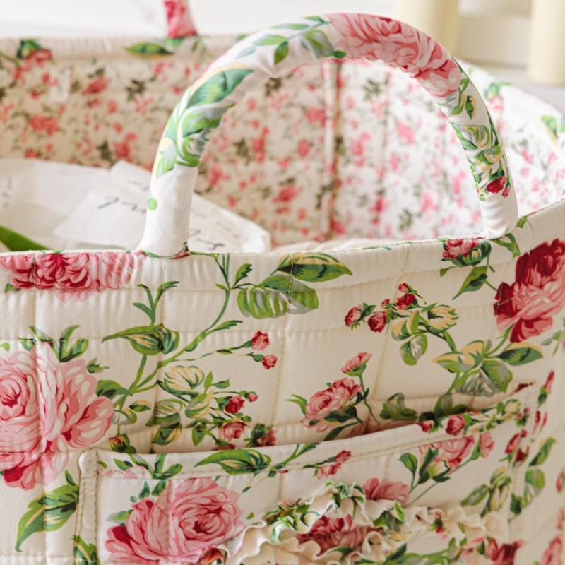 Korean-Style Country Home Fabric Storage Basket, Portable Underwear And Sundries Organizing Box, Storage Basket