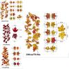 Realistischer Herbst-Ahornblatt-Girlande für Thanksgiving- und Halloween-Dekorationen