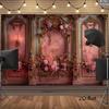2D Rose Column Photo Backdrop Wedding Bridal Decor Cloth