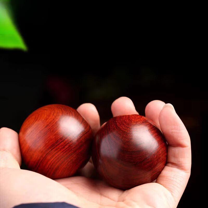 Solid Rosewood Hand Massage Fitness Ball