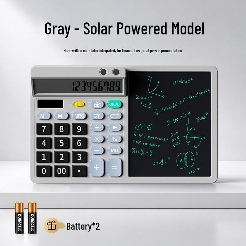 Multifunctional Large Screen Calculator with Handwriting Board for Finance, Office Notes, and Drawing