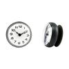 Suction Mounted Shower Clock for Bathroom Mirror, Round Clock Face with Bold Numerals for Sink Side Placement for Family Use