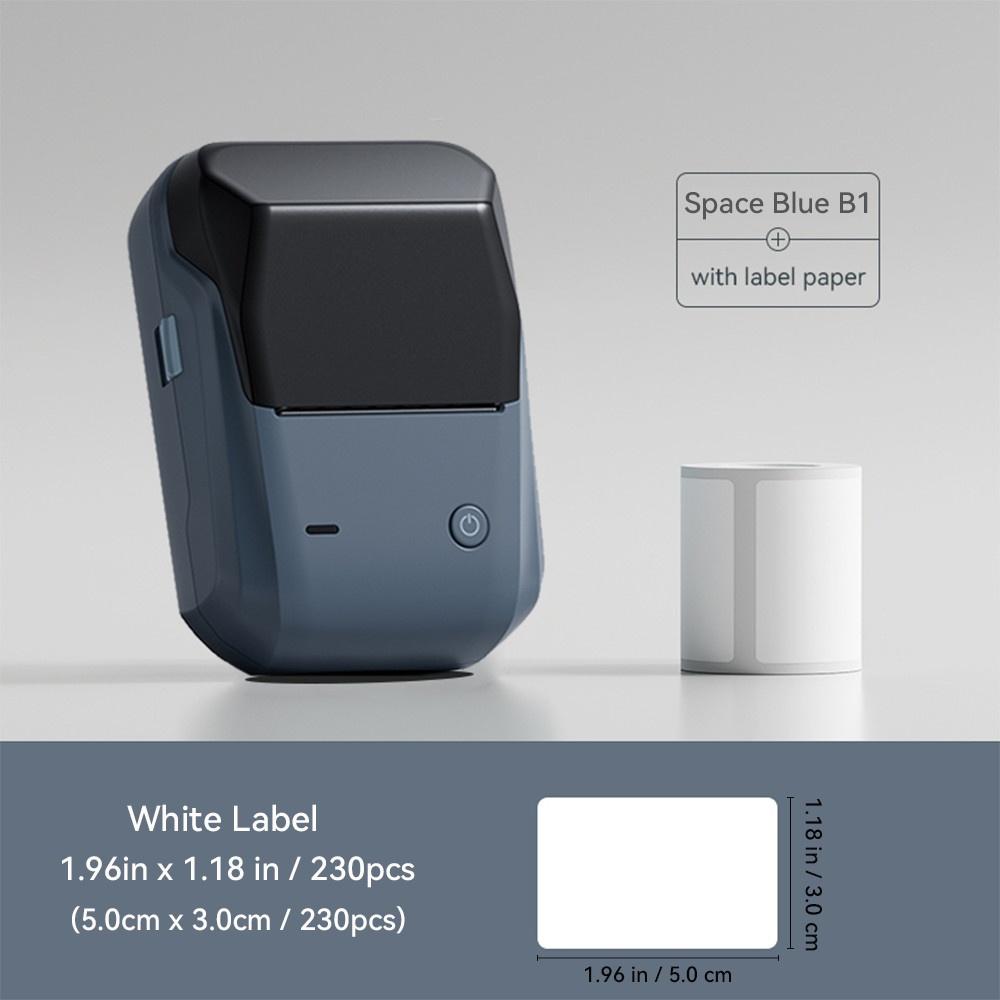 

B1 Автоматический принтер для идентификационных этикеток 2 дюйма Офисный Бизнес Bluetooth Портативный Бесчернильный Принтер Этикеток