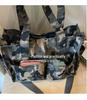 Women's Large Camouflage Canvas Tote - Versatile, Fashionable Handbag for Commuting