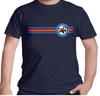 Navy Blue Official The Jam Stripe and Target T Shirt New Mod Small