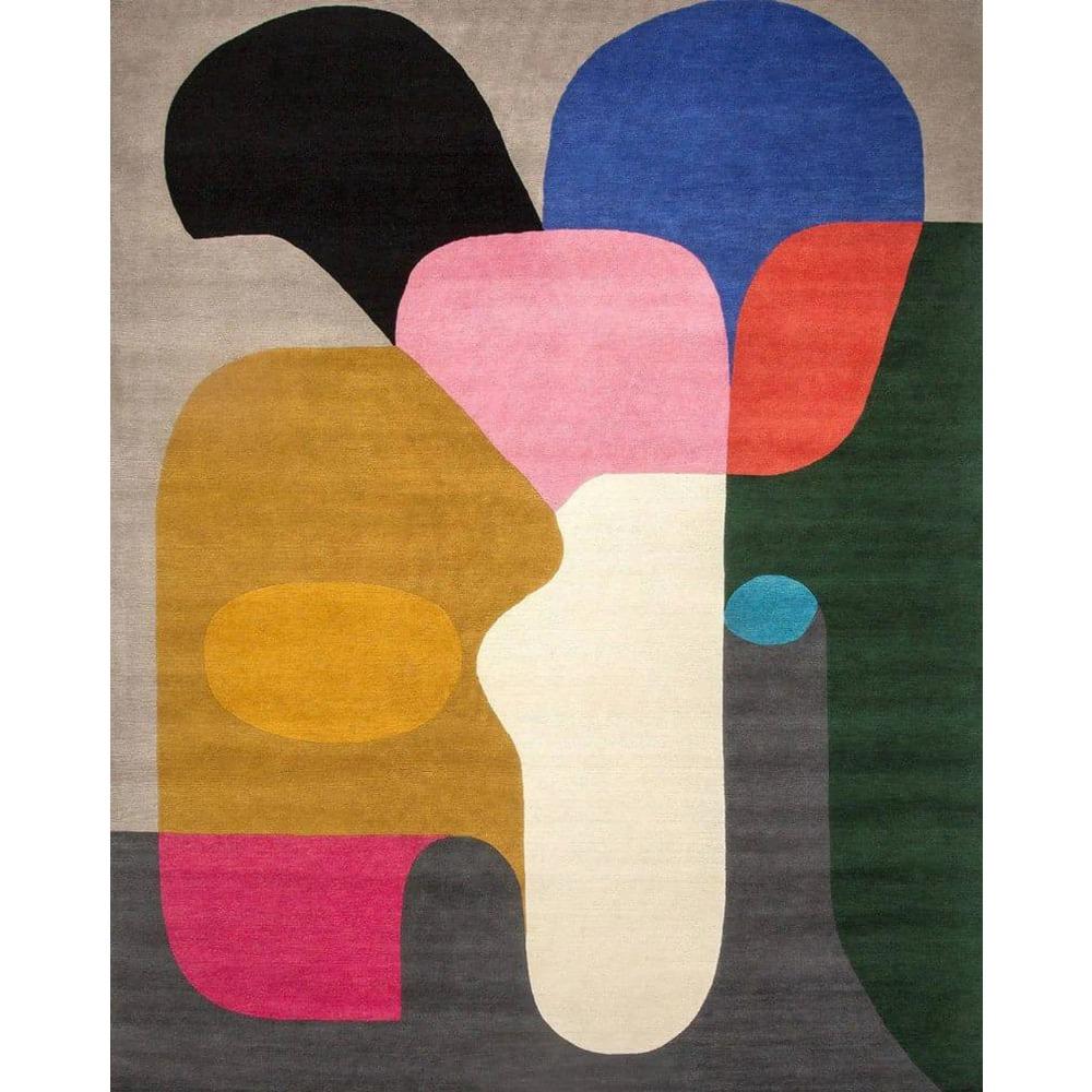 Tapetes Modernos para Sala Padrão Geométrico Abstrato Tapete de Luxo para Quarto Tapete de Piso Tapete de Porta para Banheiro Sala de Estar Tapete Antiderrapante 140x200cm-55x79in