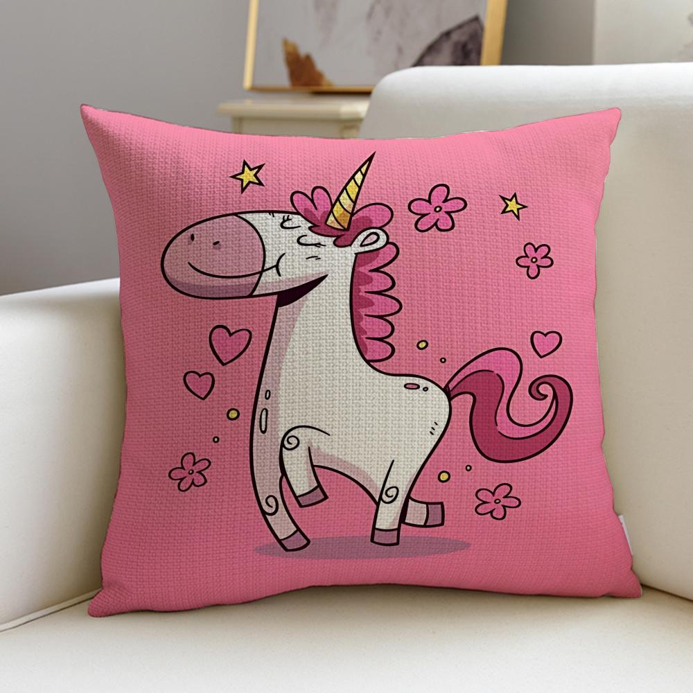 MMagical UnicornS Cushion Cover Pcs Soft Decorative Square Cushion Covers x x Pillowcases for Sofa Couch Home Bedroom