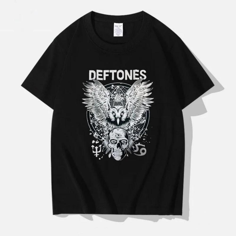 

Чоловічий мерч Deftones Chino Moreno з принтом діаманта Жіноча футболка Повсякденна базова футболка з О-подібним вирізом Чорна з коротким рукавом XXXXXL чорний