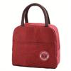 1pc Durable Lunch Bag, Upgraded Insulation, Square Shape, Simple To Hand Wash & Maintain - Ideal For Workplaces & Classrooms
