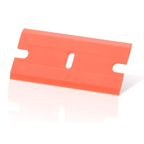 Vitzee Sticker Remover Spatula Replacement Blades, Plastic Scraper Replacement Blades (100 Blades), Removable Blades for Glass Cleaning, Bathroom and