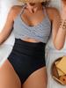 Sexy 2025 Patchwork Swimwear Women Hollow Push Up One Piece Swimsuit Brazilian Lady Monokini Summer Beach Bathing Suit