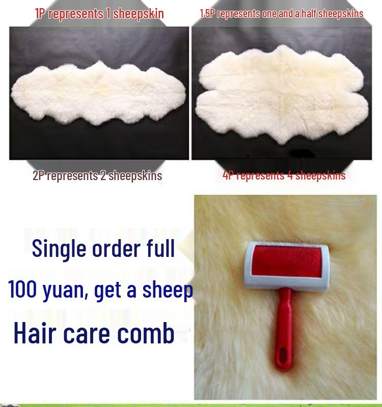 Australian Wool Sheepskin Rug: Long-Hair Irregular Bedside Mat & Sofa Blanket
