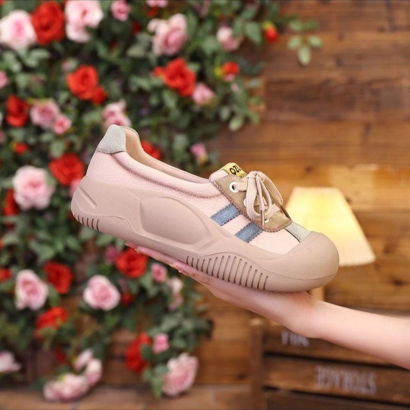 Women's shoes step on shit feeling sports and leisure shoes 2025 new summer versatile not tired feet thick-soled soft-soled pregnant women's moral t