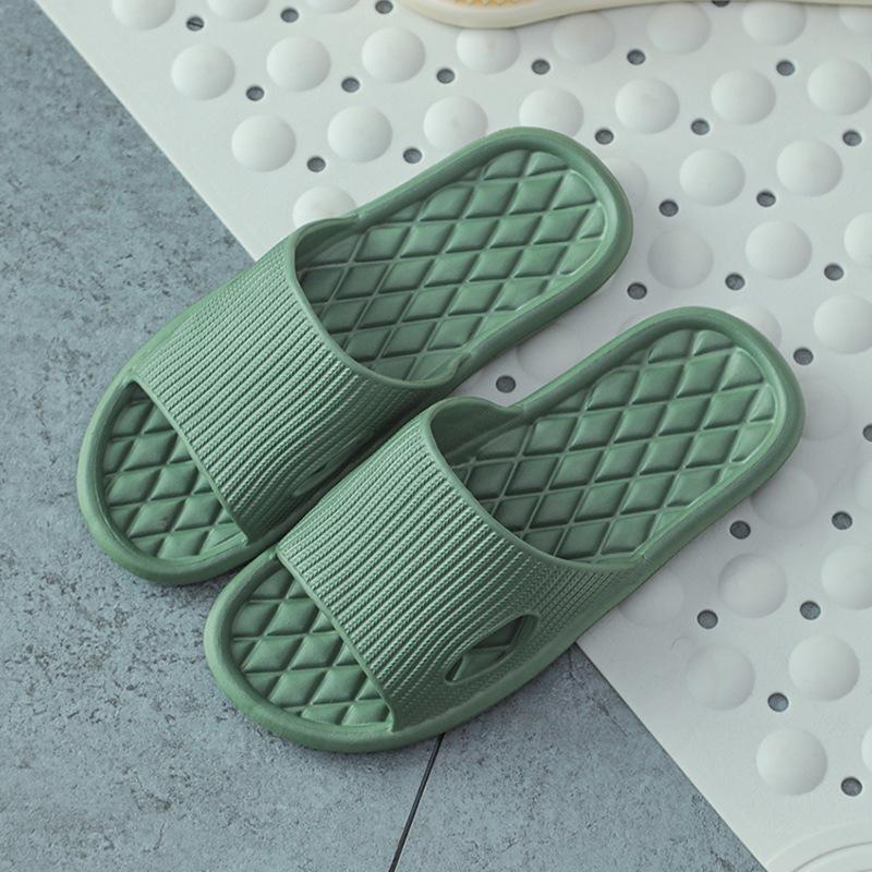 Personalized Rhombus EVA Cool Slippers Summer Indoor Home Mop Non-slip Couple Men's Square Rhombus Slippers