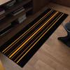 Race Track Print Runner Rug Anti-slip Garage Floor Mat Black Orange Sport Style Long Carpet for Motorcycle Lovers Home Decor