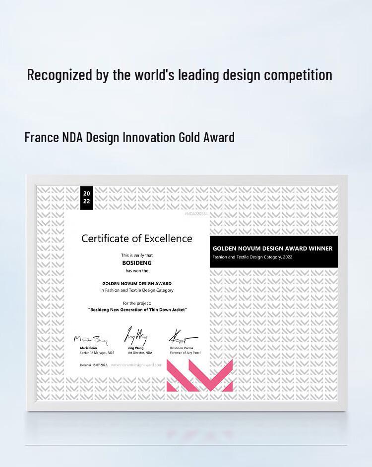 Bosideng Eileen Gu 2022 Women's Quilted Stand-Collar Short Down Jacket