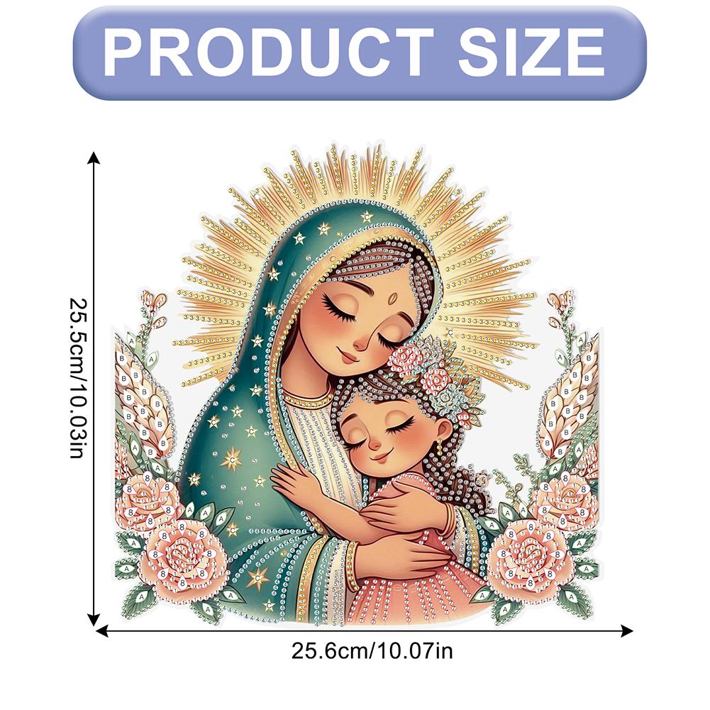 2D Flat DIY Hanging Diamond Art Kits Diamond Painting Set Diamond Art Pendant Single Side Drill Wall Decor for Home & Windows