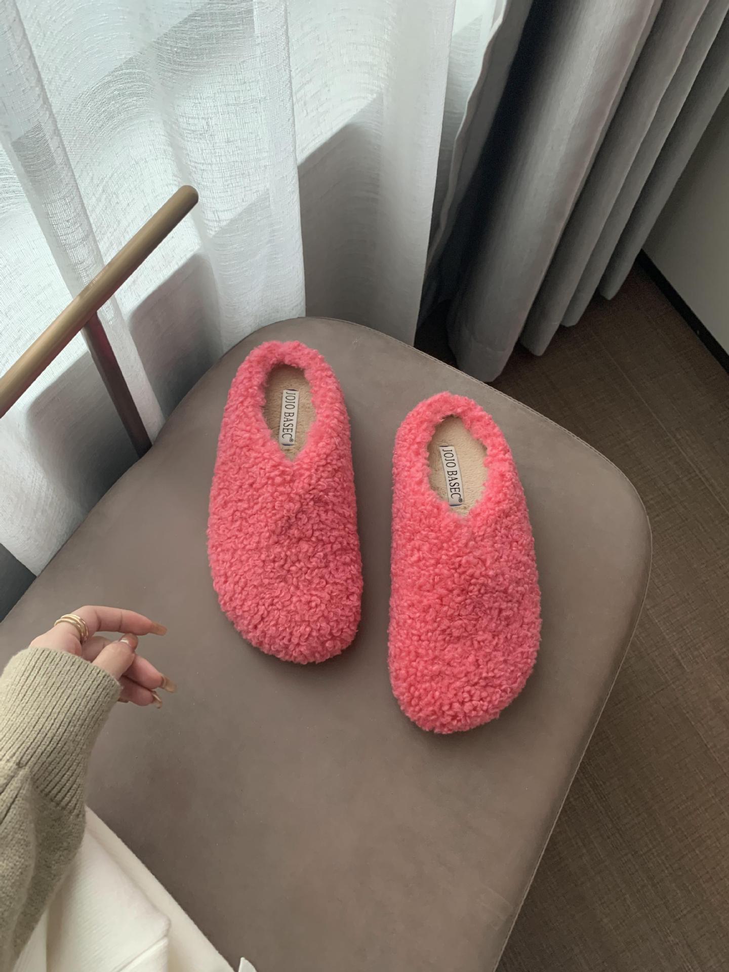 Женские зимние домашние меховые тапочки с рисунком кота — фото 8