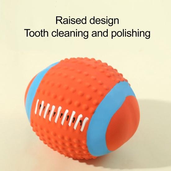 Dogs Rubber Chew Toy Cute Animal Shape Puppy Teething Toy Squeaky Dog Chew Ball with Textured