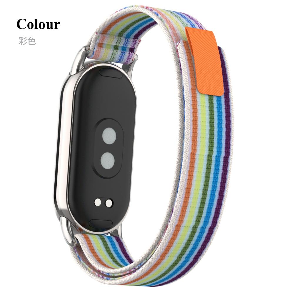 

Нейлоновый ремешок для умных часов Xiaomi Mi Band 10 9 8, сменный браслет, ремешок Trail Loop для Xiaomi Mi Band 9 8, аксессуары Mi Smart Band 10/Silver