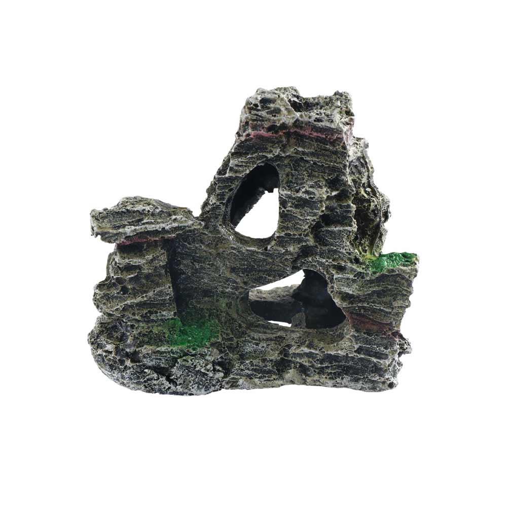 Decorations Rock Shape Resin Fish Shrimp Shelter Fake Mountain Ornament Fish Hiding Cave Fish Tank