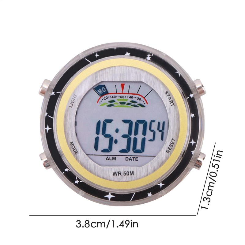 Motorcycle Digital Clock Waterproof Motorbike Stick-on Dashboard Car Clock Car Stick-On Mini Watch For Dashboard Motorcycle