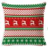 New Christmas Pillowcase Cushion Car Waist Protector Bedside Pillowcase Christmas Linen Pillowcase
