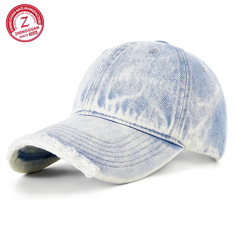 New Vintage Old Cowboy Baseball Cap Spring Summer Trend Hat With Broken Brim Personality Fashion Cap