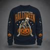 Men's Halloween Print Neck Pullover for Casual Daily Wear