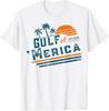 Retro Gulf of 'Merica US Flag Tee Patriotic 2025 T-Shirt