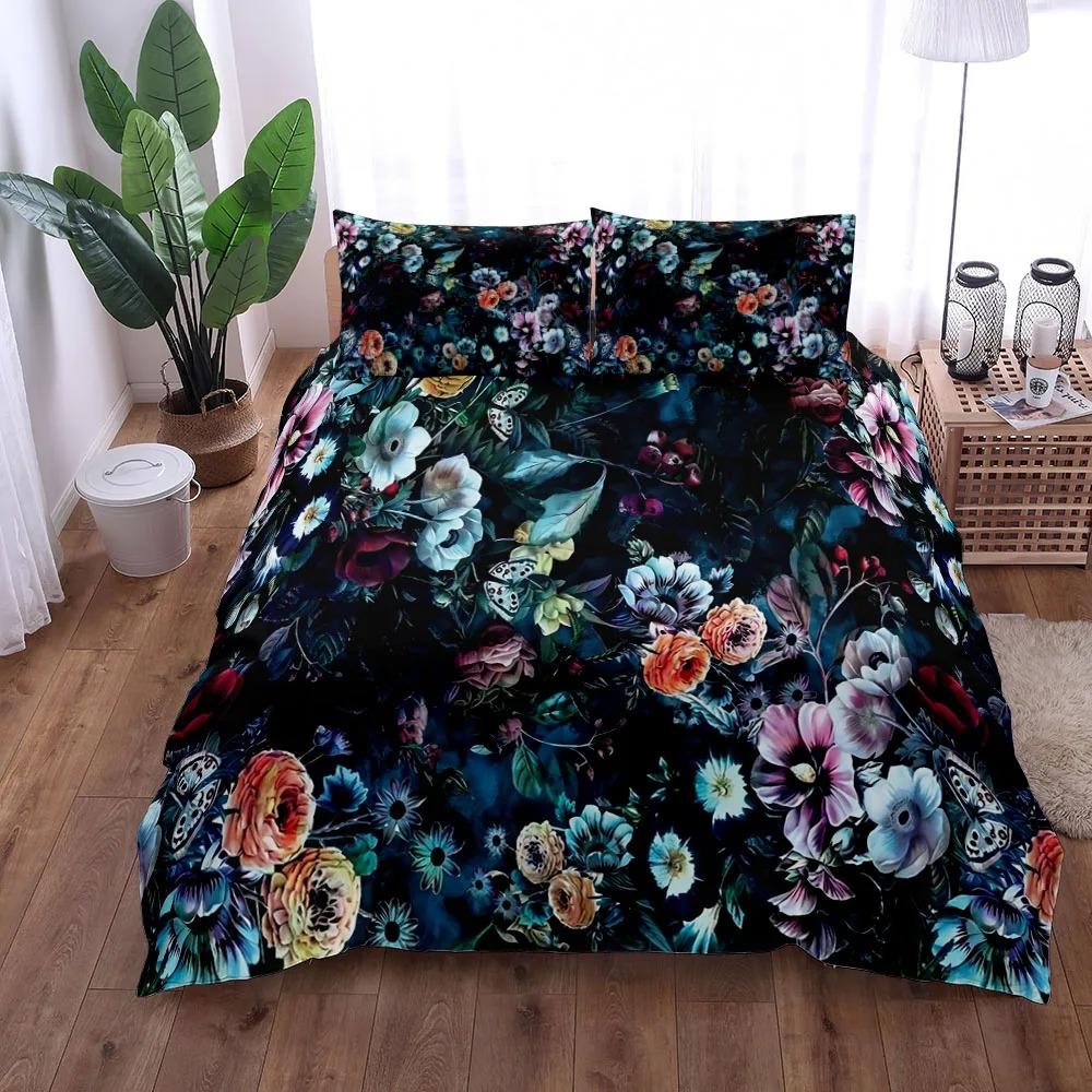 2025 Exotische Garten Bettwäsche Set King Queen Twin Einzelgröße Bettbezug Kissenbezüge Bettwäsche Set