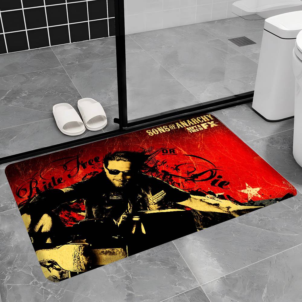 Sons Of Anarchy TV.webp Floor Mat Rectangle Anti-slip Home Soft Badmat Front Door Indoor Outdoor Mat Hotel Decor Mat