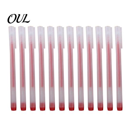 Reliable Daily Pens 12PCS Smooth Gel Ink Pens, Quick-drying 0.5mm Fine Point Black Minimalist Frosted Grip for Office And School Supplies Student