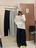 Da7 Women's Korean Style High Waist Wide Leg Casual Pants, Plus Size, Spring Collection